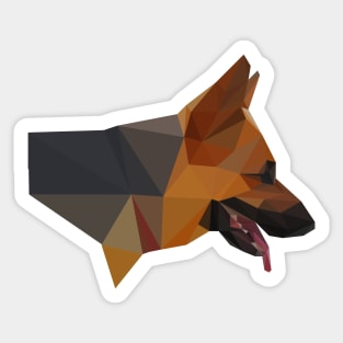 Low Poly Dog Sticker